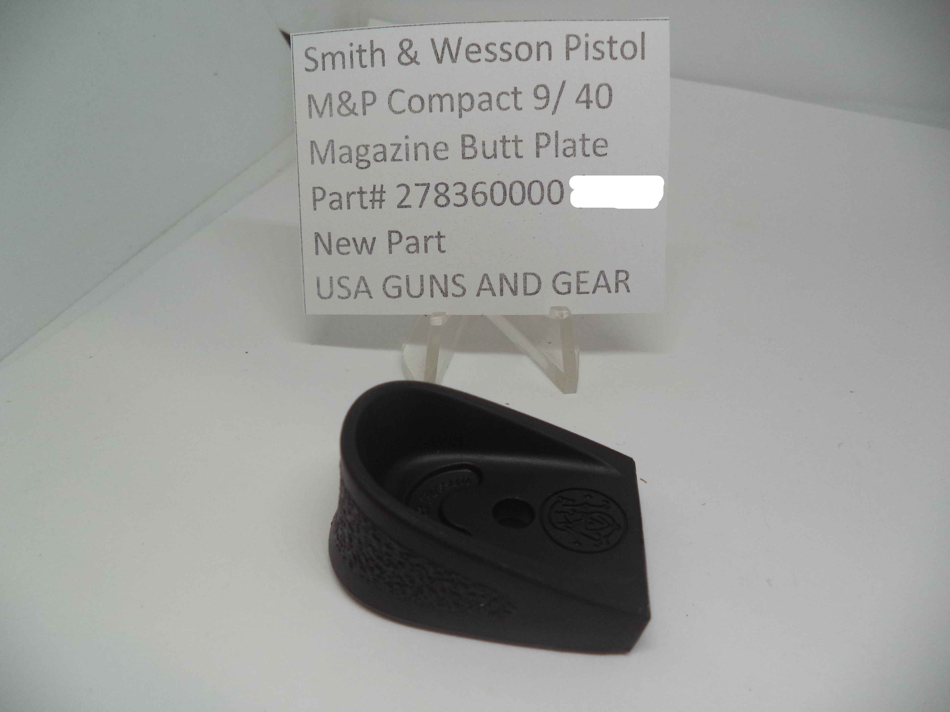 Smith & Wesson M&P Compact Magazine Buttplate 9mm/40 278360000