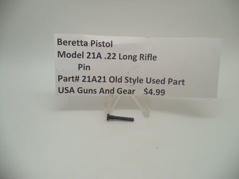 21A21 Beretta Pistol Model 21A .22 Long Rifle S-Lever Pin Blue Used Part