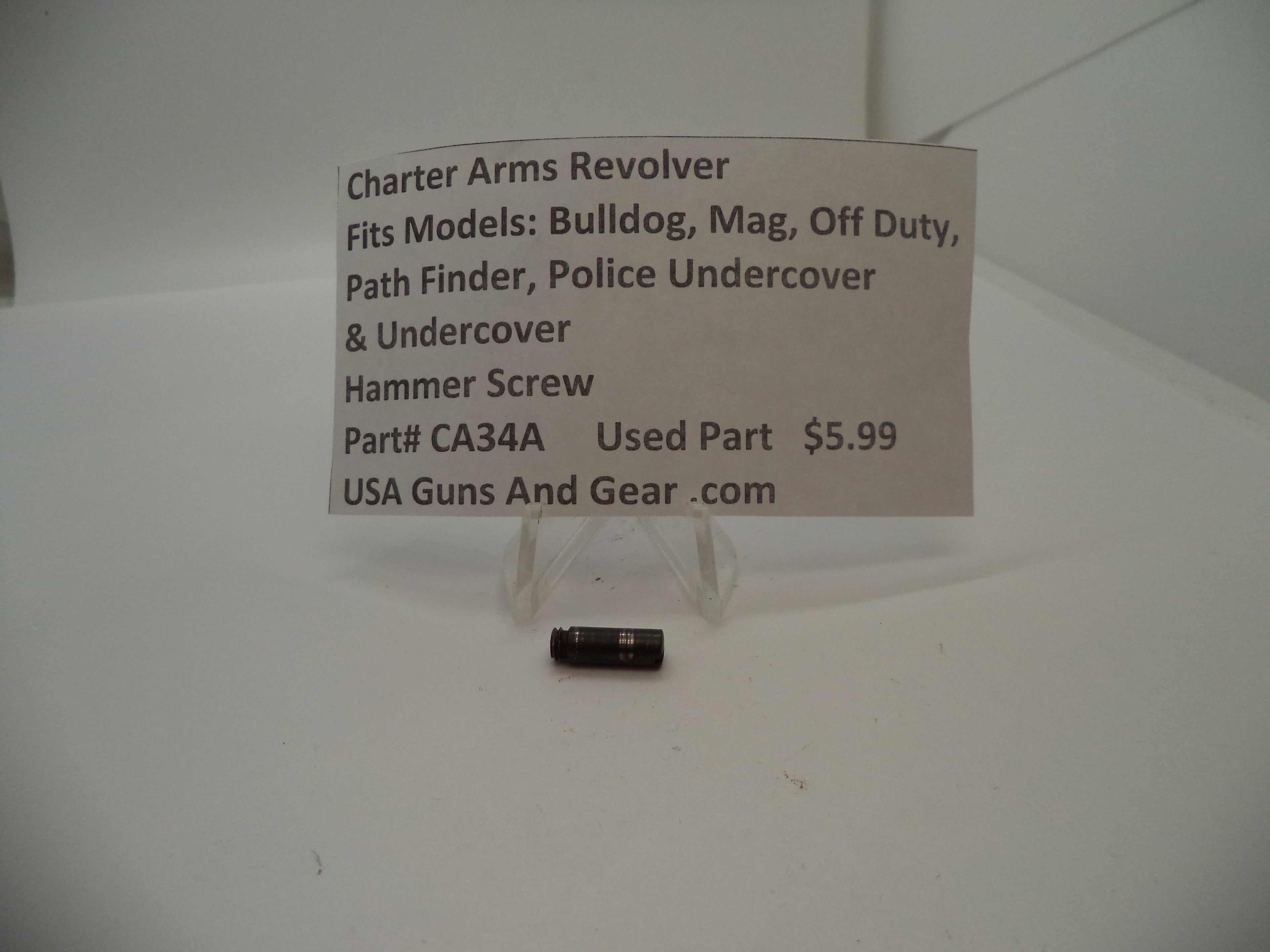 CA34C Charter Arms Revolver Fits Several Models Used Hammer Screw