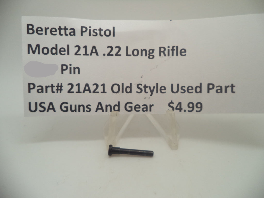 21A21 Beretta Pistol Model 21A .22 Long Rifle S-Lever Pin Blue Used Part