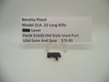 21A20 Beretta Pistol Model 21A .22 Long Rifle S-Lever Blue Used Part