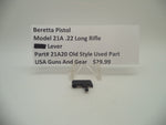 21A20 Beretta Pistol Model 21A .22 Long Rifle S-Lever Blue Used Part