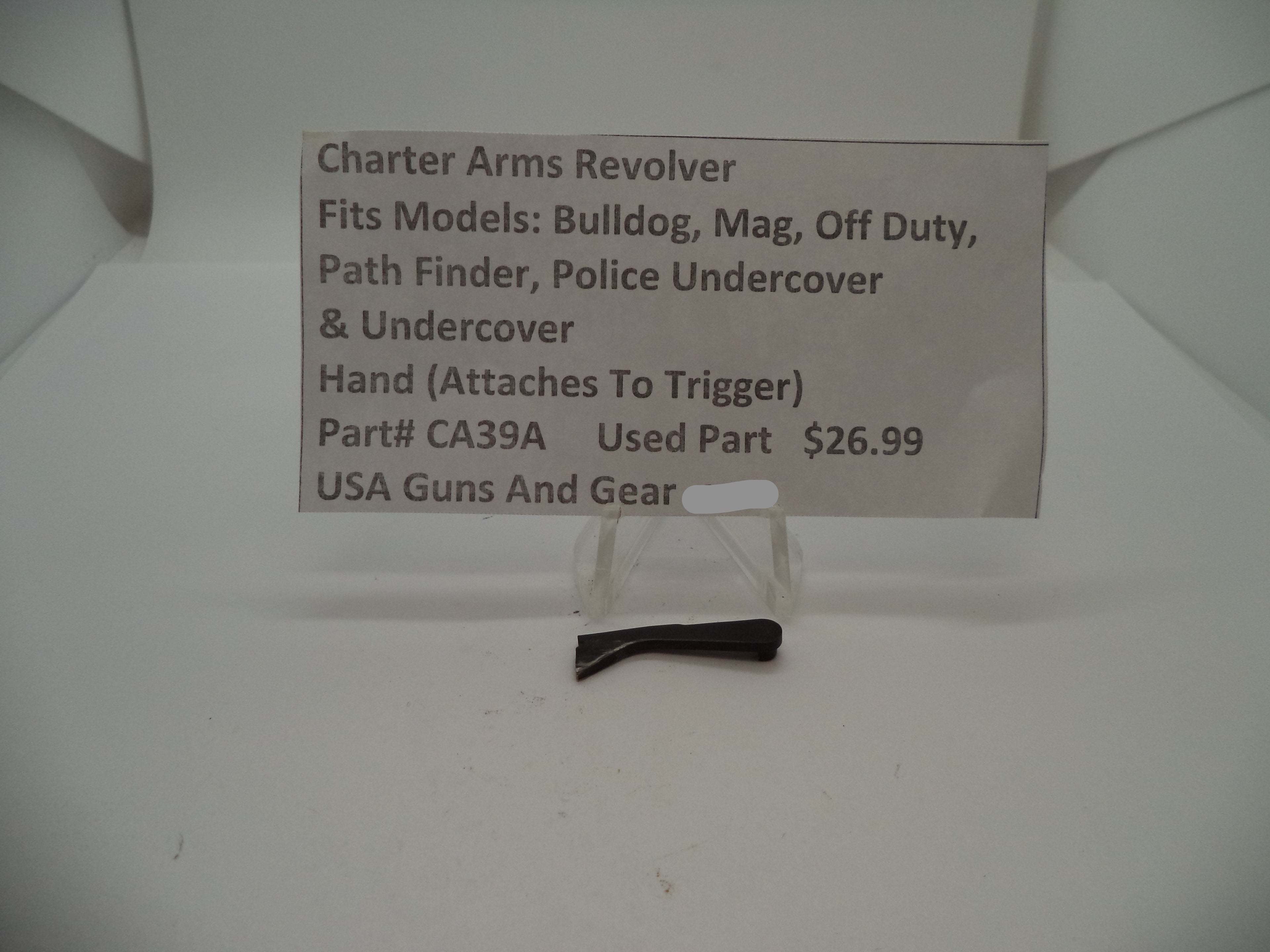 CA39B Charter Arms Revolver Fits Several Models Used Hand (Attaches to Trigger)