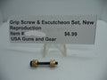 SWG3 Grip Screw & Escutcheon Set, New Reproduction, Gun Repair Parts