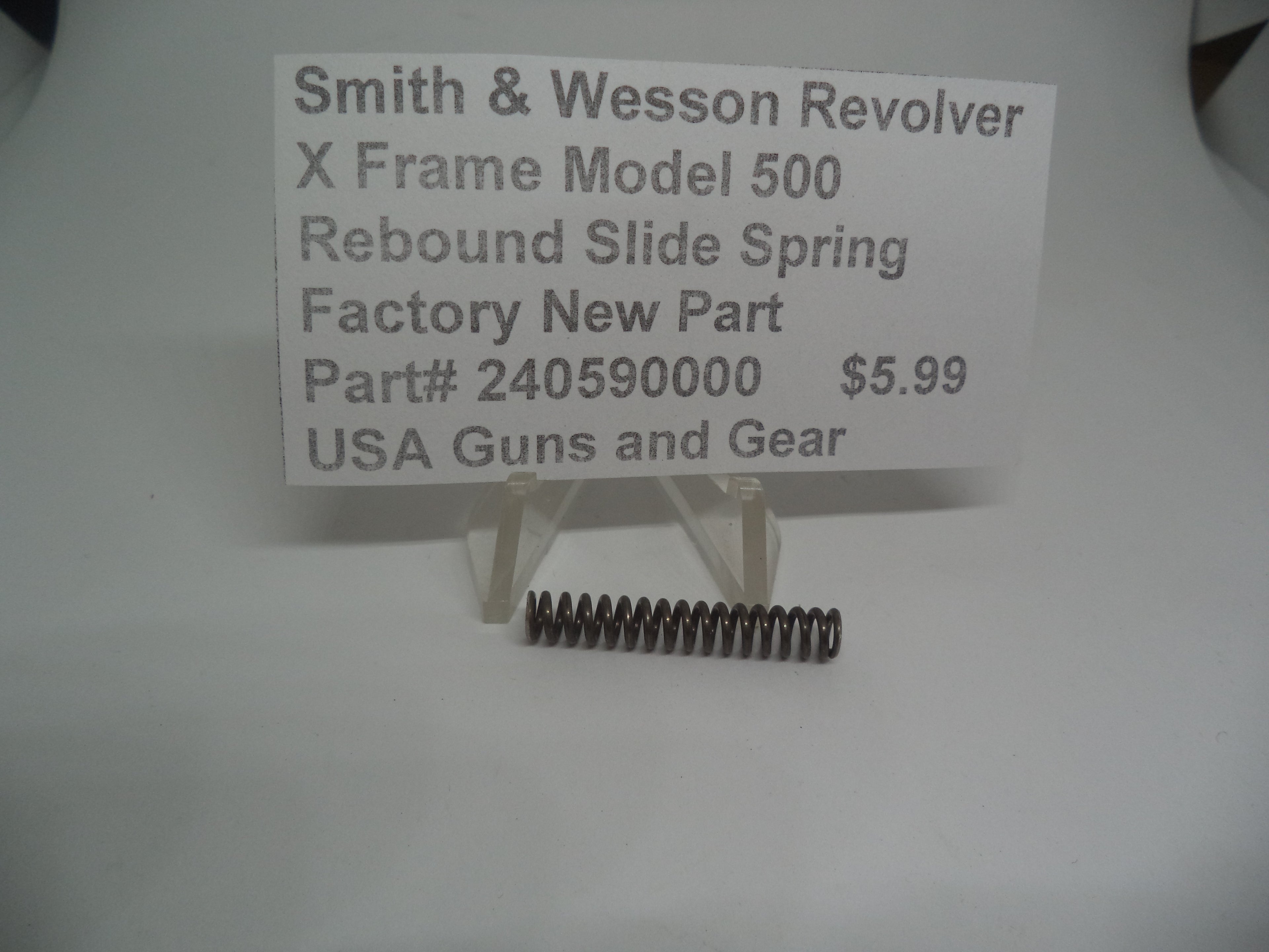 Smith & Wesson X Frame Model 500 Rebound Slide Spring .500 S&W Magnum Factory New - 240590000