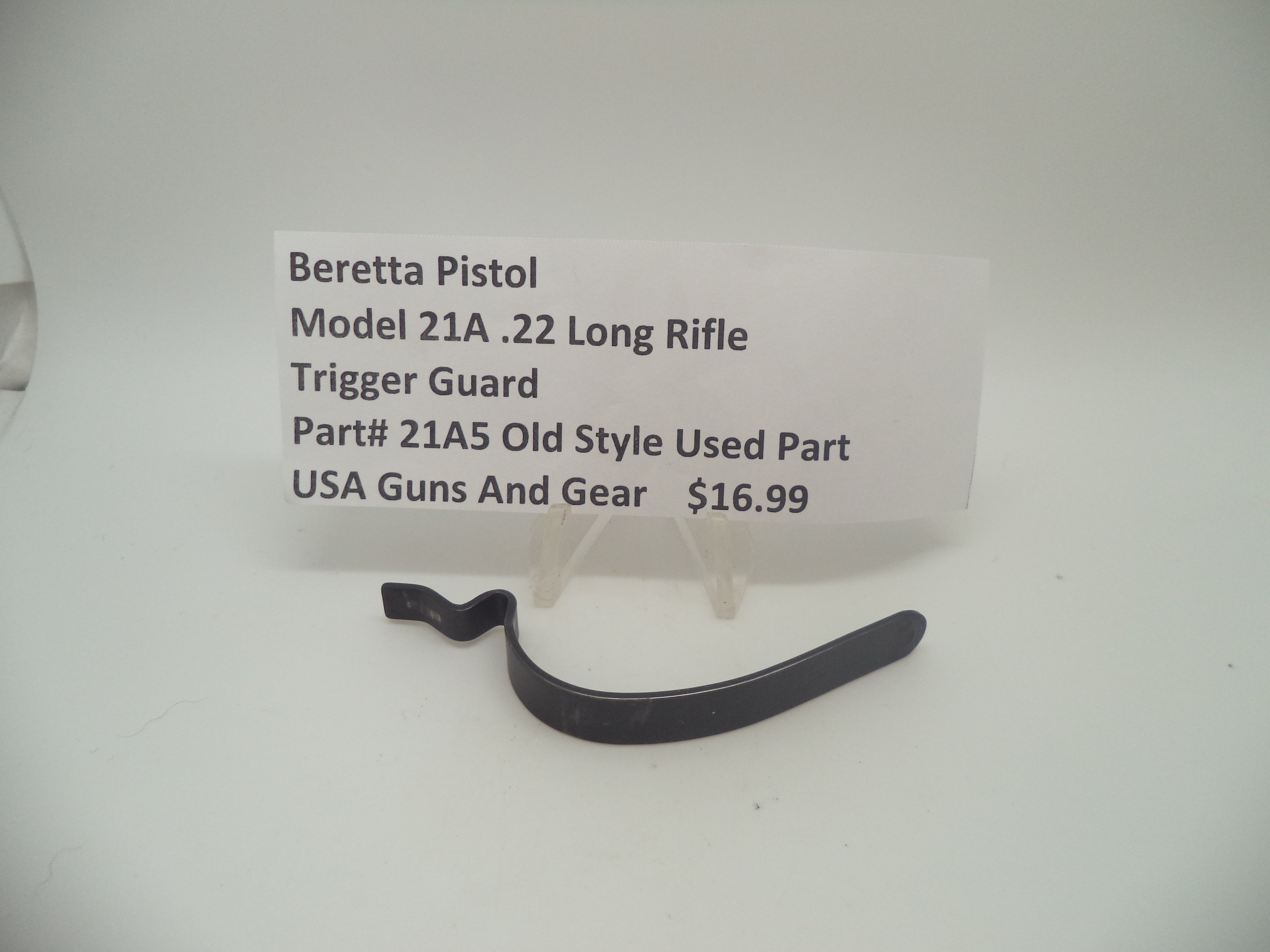 21A5 Beretta Pistol Model 21A .22 Long Rifle Trigger Guard Used Part
