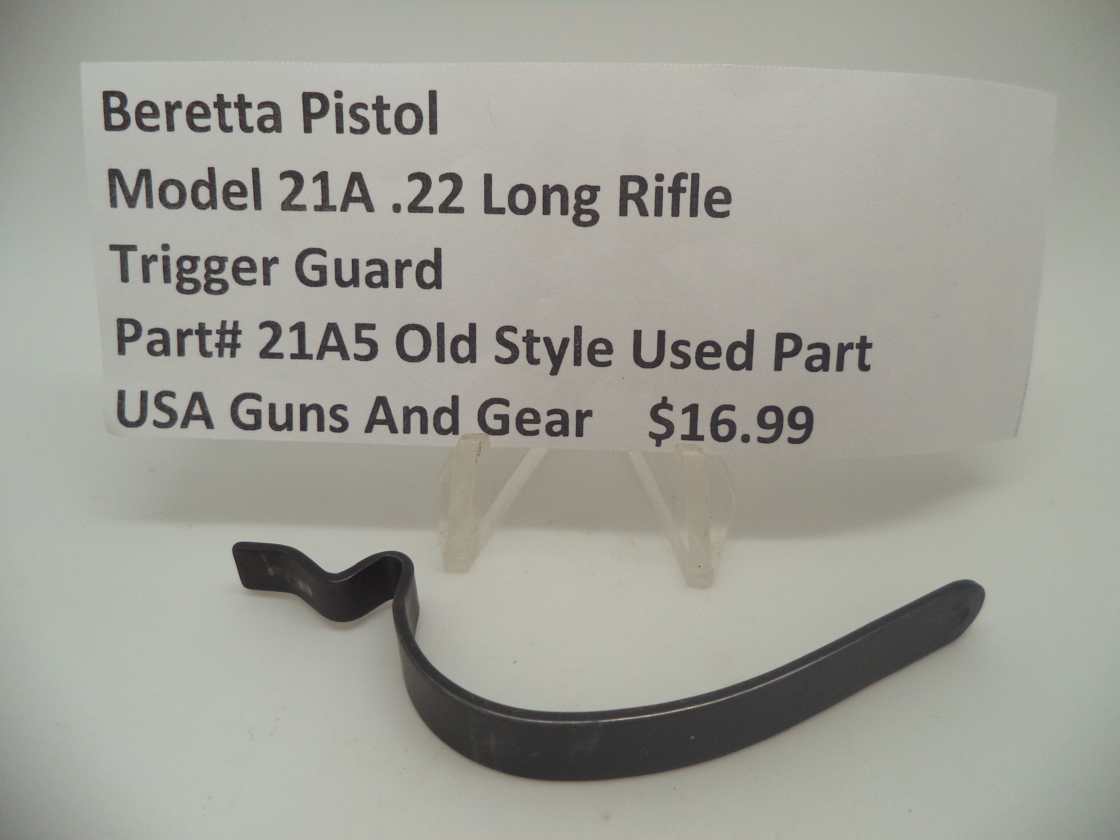 21A5 Beretta Pistol Model 21A .22 Long Rifle Trigger Guard Used Part