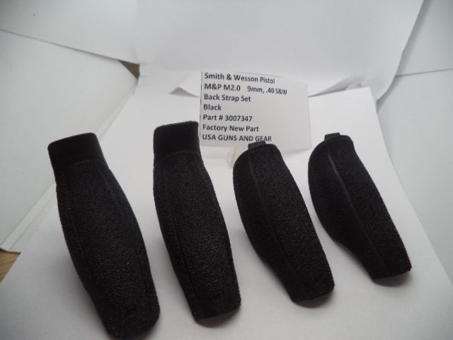 S&W M&P M2.0 Back Strap Set 9mm/40/45 Black | OEM 3007347