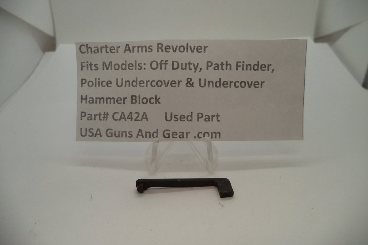 Charter Arms Revolver Fits Several Models Hammer Block Used CA42E