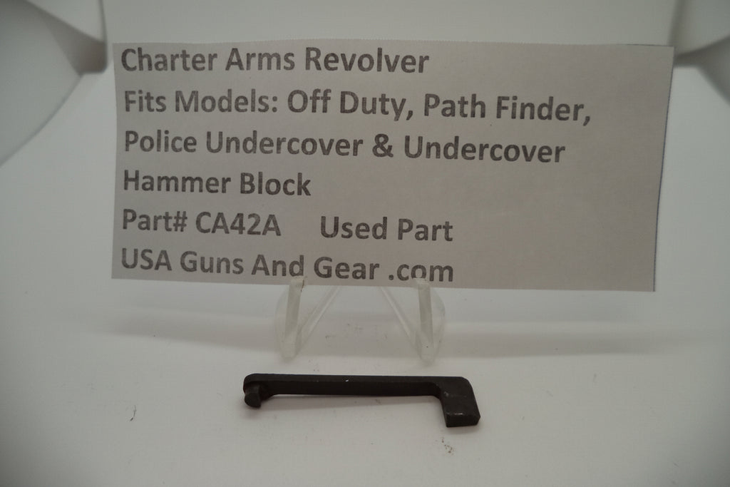 Charter Arms Revolver Fits Several Models Hammer Block Used CA42E