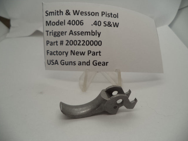 Smith & Wesson Model 4006 Trigger Assembly - Chrome Plated Factory New (Part #200220000)