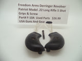 F-10A Freedom Arms Derringer Patriot Model 5 Shot Grips & Screw .22 Long Rifle
