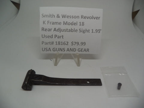 18162 Smith & Wesson Revolver K Frame Model 18 Rear Adjustable Sight 1.95"