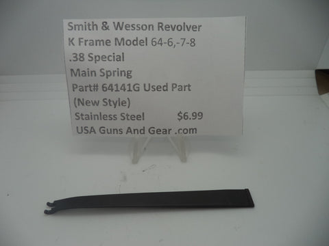 64141G Smith & Wesson K Frame Model 64-6,-7 &-8 Main Spring .38 Special