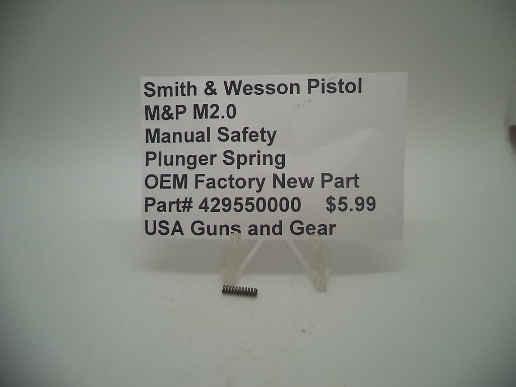 S&W M&P M2.0 Manual Safety Plunger Spring 9mm/40/45 | OEM 429550000