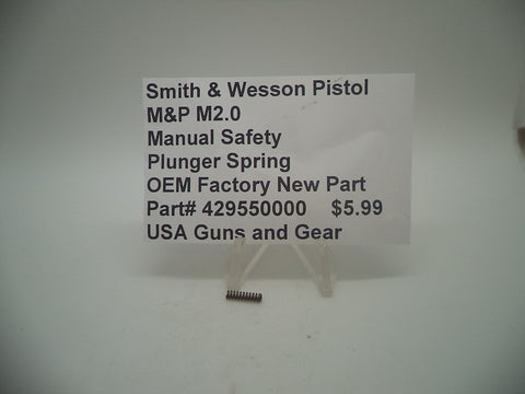 429550000 Smith & Wesson Pistol M&P M2.0 Manual Safety Plunger Spring New Part