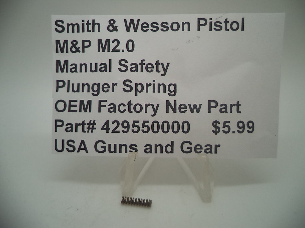 S&W M&P M2.0 Manual Safety Plunger Spring 9mm/40/45 | OEM 429550000