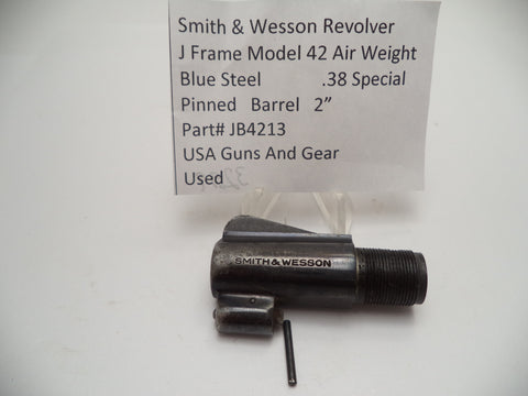 JB4213 Smith & Wesson K Frame Model 42 Air Weight 2" Barrel Blue Used .38 Special