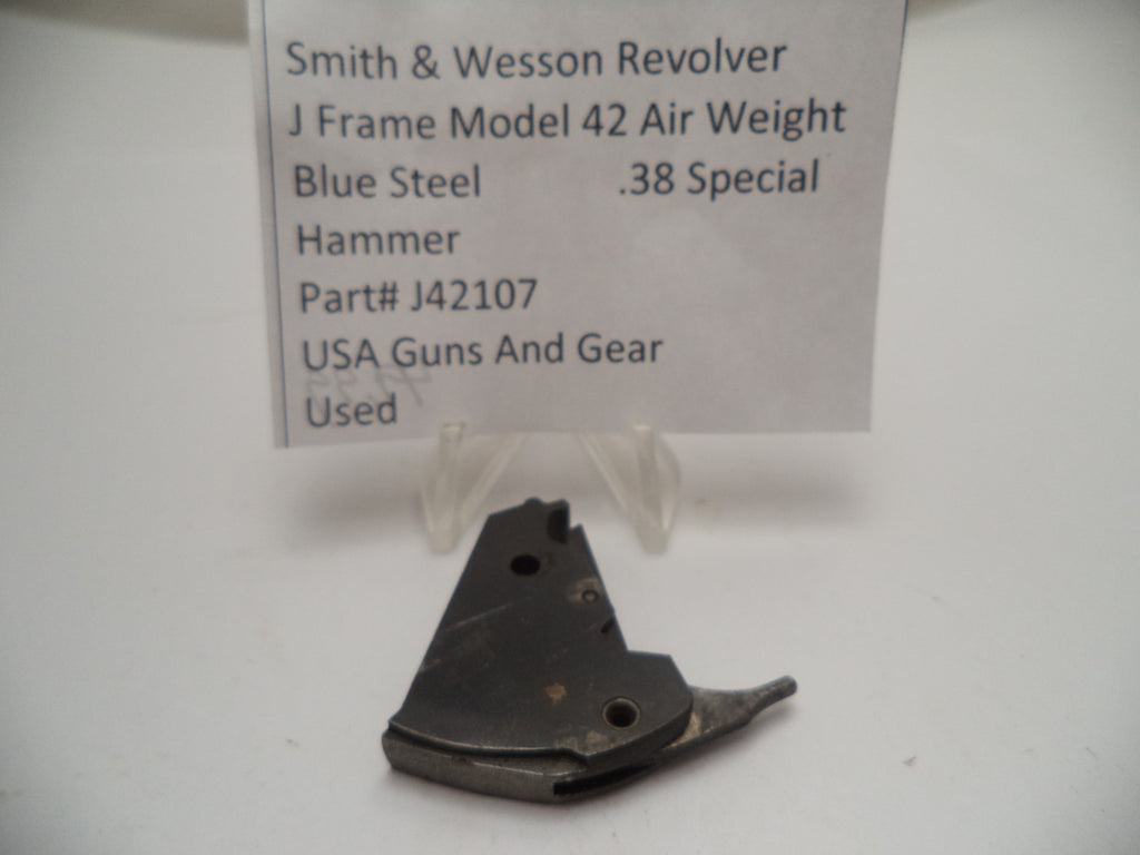J42107 Smith & Wesson J Frame Model 42 Air Weight Hammer Used .38 Special