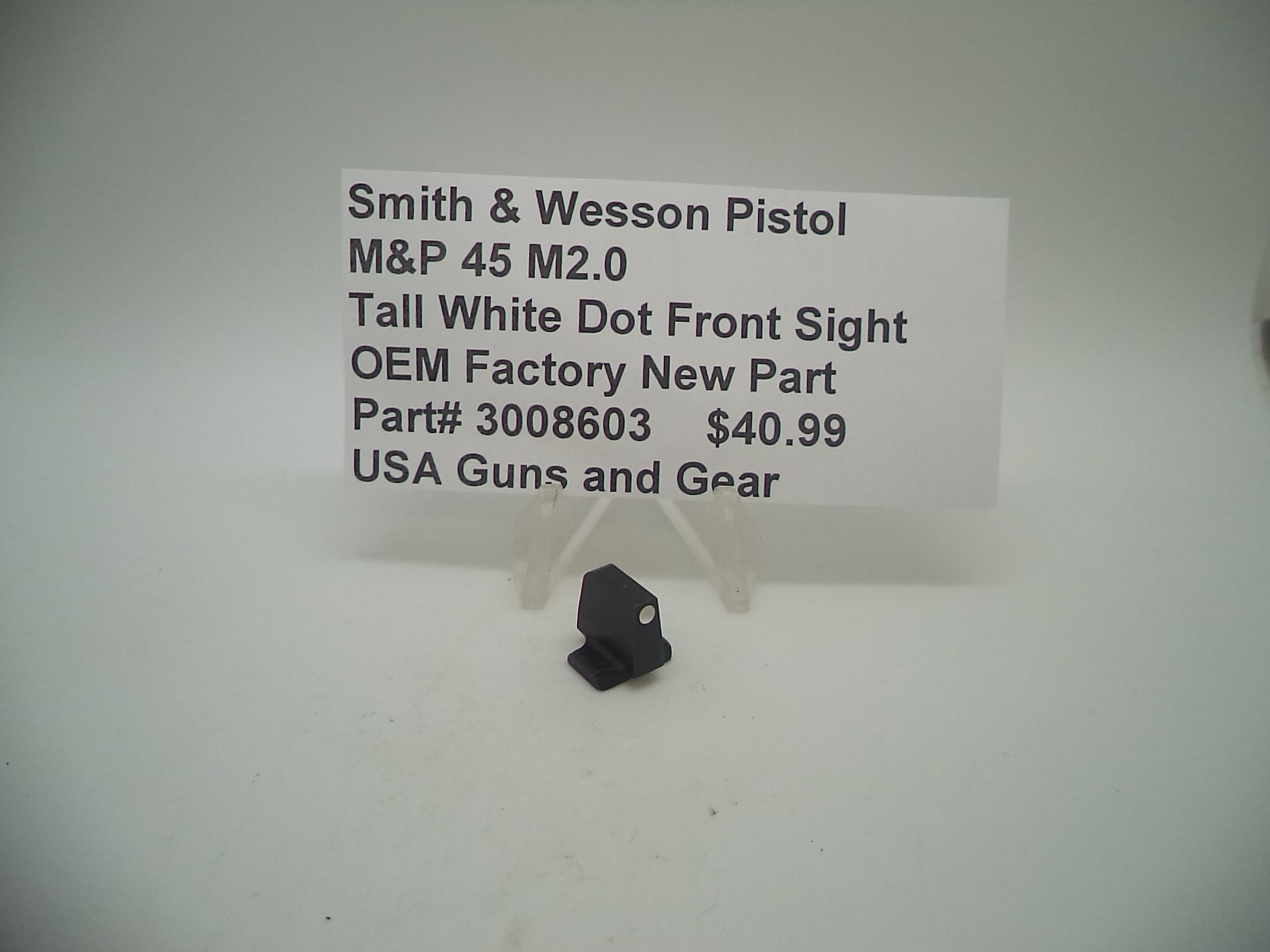 S&W M&P 45 M2.0 Tall White Dot Front Sight | OEM 3008603