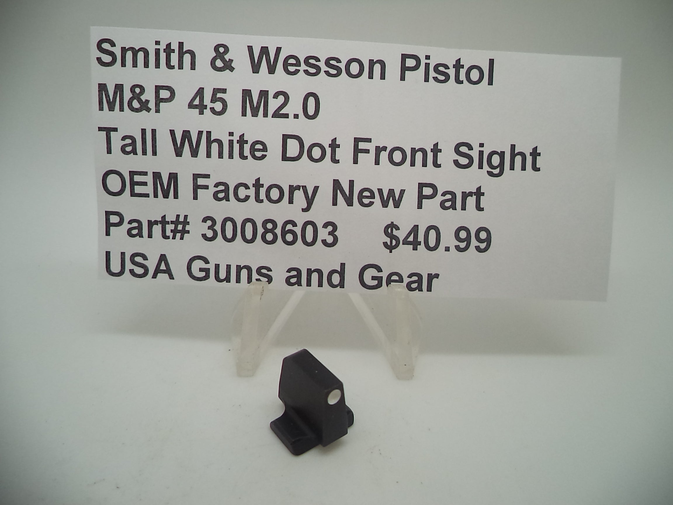 S&W M&P 45 M2.0 Tall White Dot Front Sight | OEM 3008603