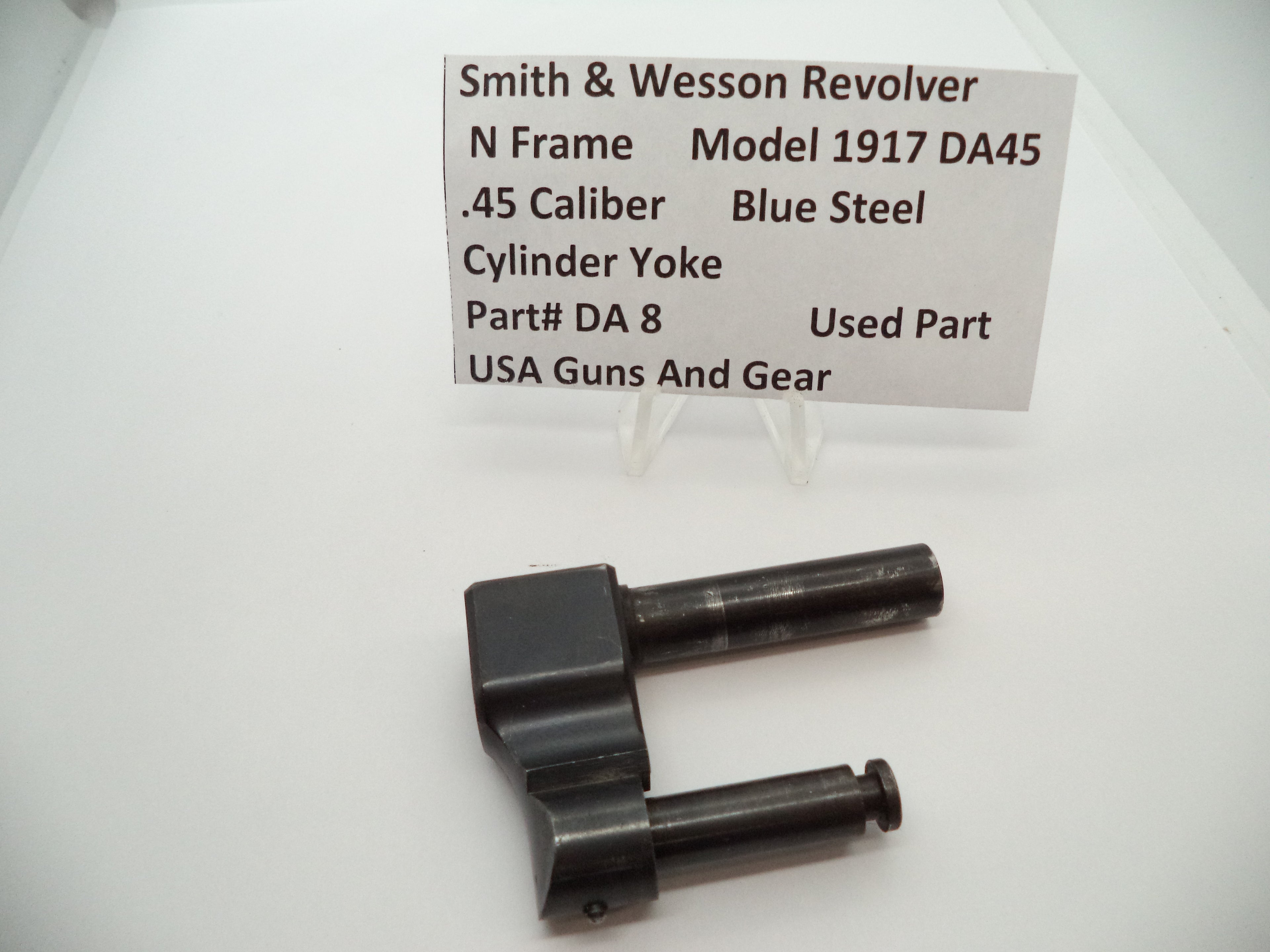 DA8 Smith & Wesson N Frame Model 1917 DA45 Cylinder Yoke Blue .45 Cal Used Part