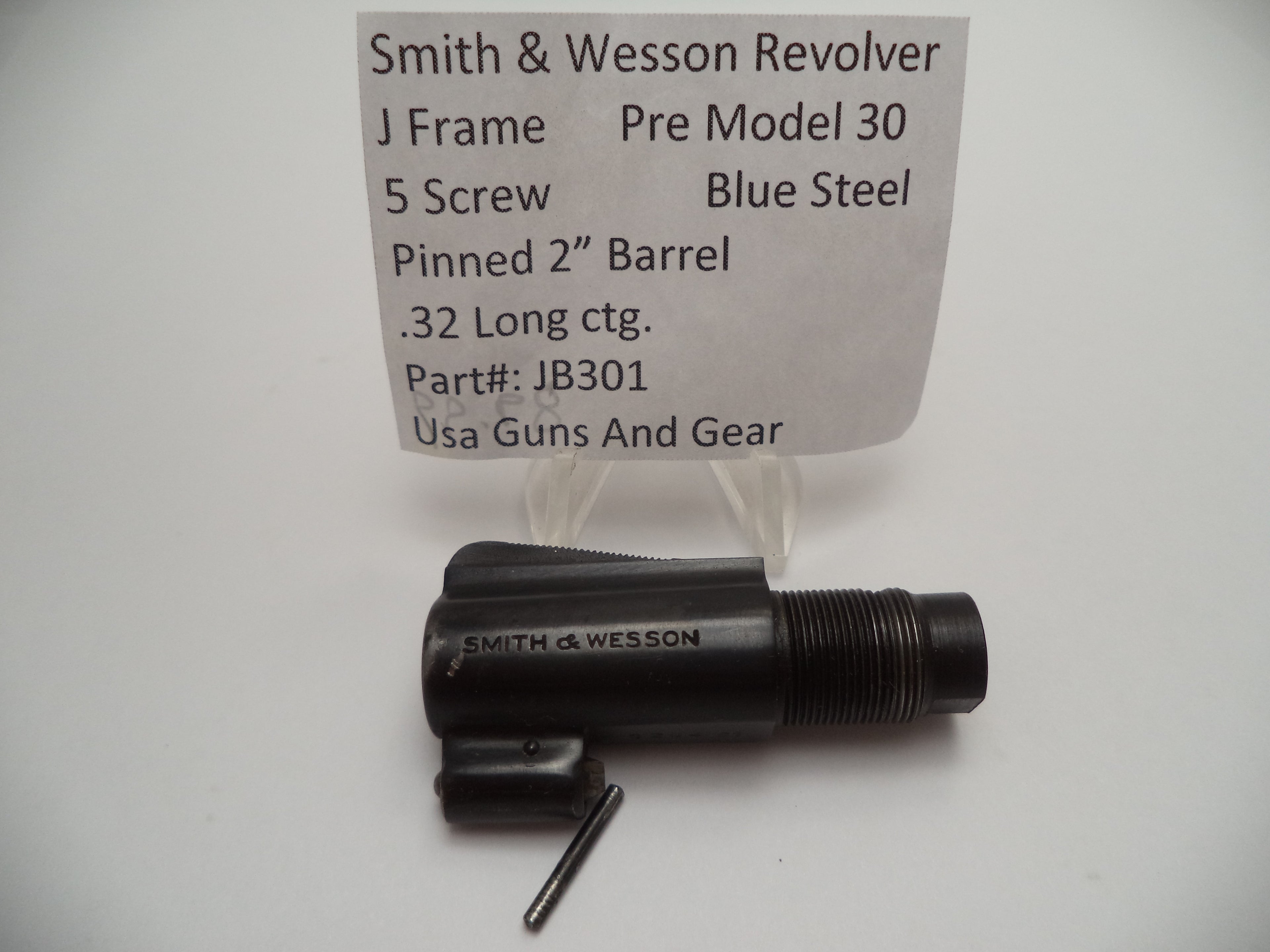 JB301 Smith & Wesson J Frame Pre Model 30 2" Barrel Blue Used .38 Special