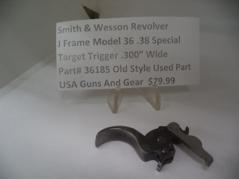 36185 Smith & Wesson Revolver J Frame Model 36 .38 Spl. Target Trigger .300" Wide