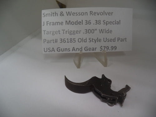 36185 Smith & Wesson Revolver J Frame Model 36 .38 Spl. Target Trigger .300" Wide