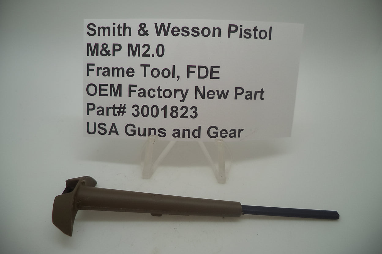 Smith & Wesson Pistol M&P M2.0 Frame Tool, FDE on a white background with a label.