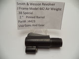 J4423 Smith & Wesson J Frame Model 442 Air Weight 2" Barrel Used .38 Special