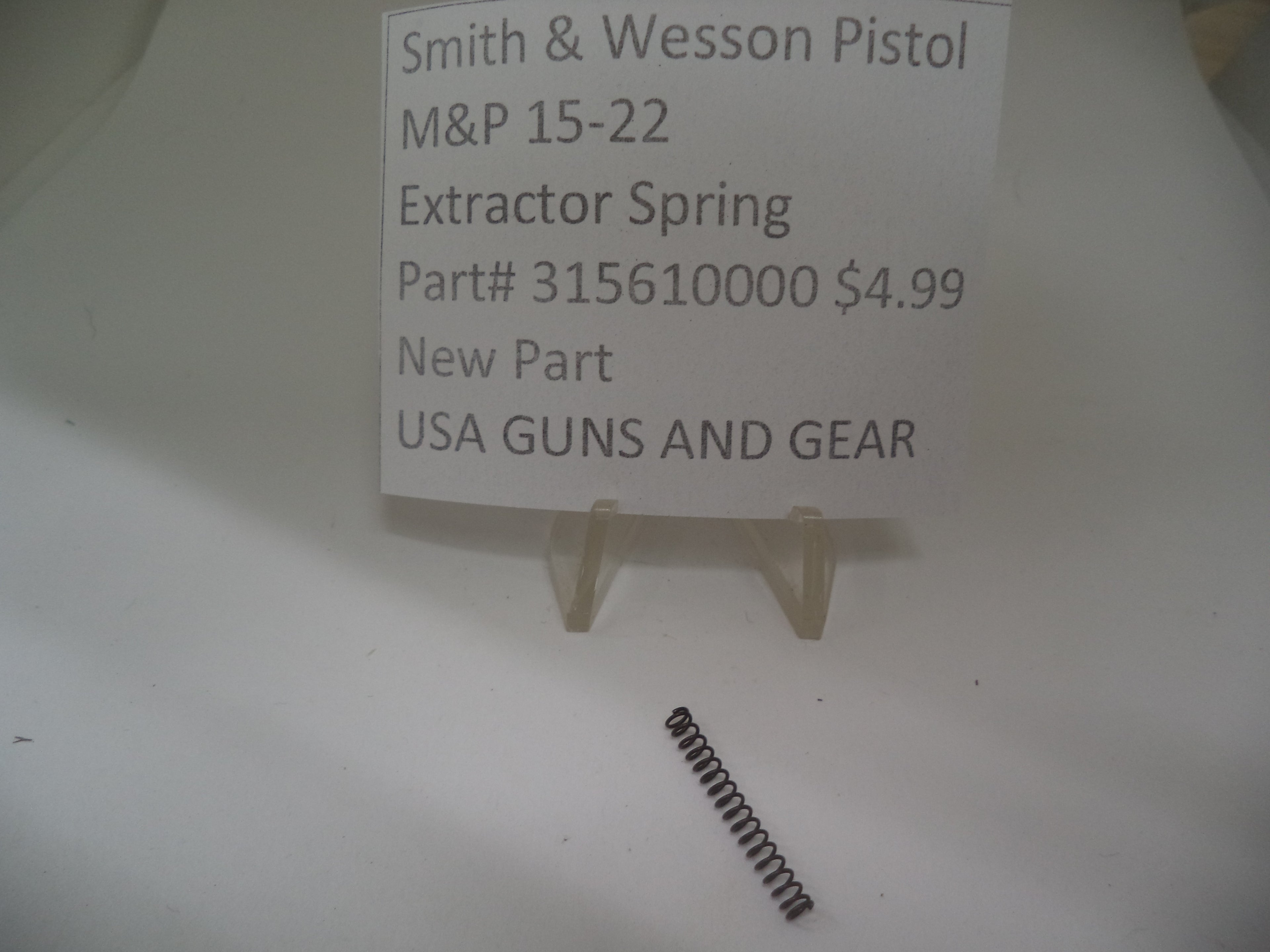 Smith & Wesson M&P 15-22 Extractor Spring New Part 315610000