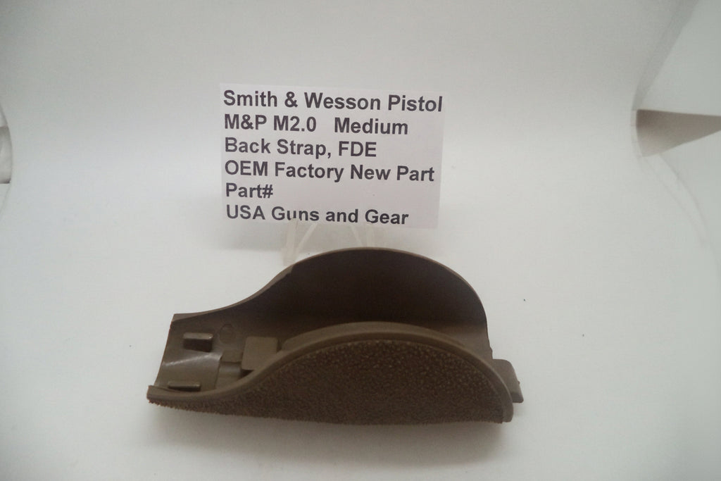Smith & Wesson M&P M2.0 Medium Back Strap - FDE (Flat Dark Earth) - Factory OEM Part 3001820