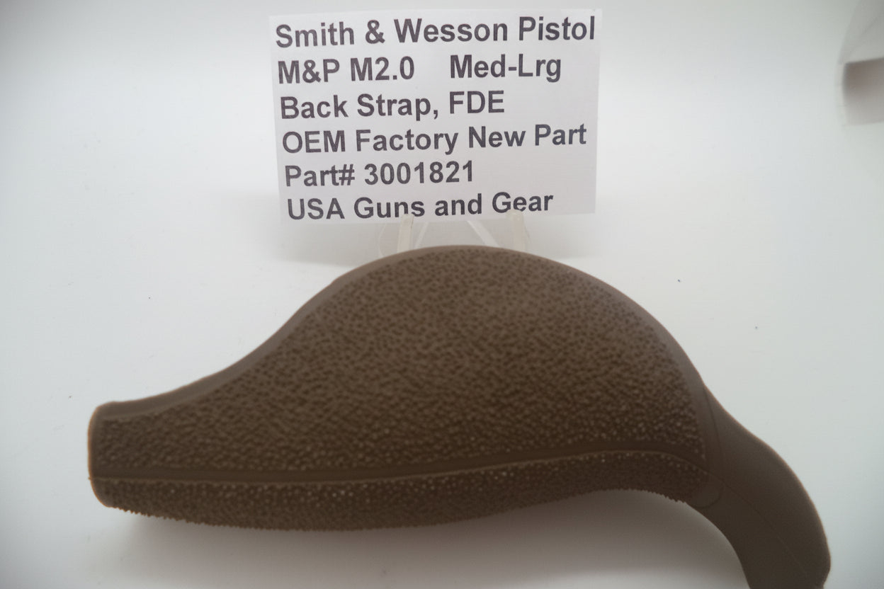 Smith & Wesson M&P M2.0 Medium-Large Backstrap - FDE - Factory OEM Part 3001821