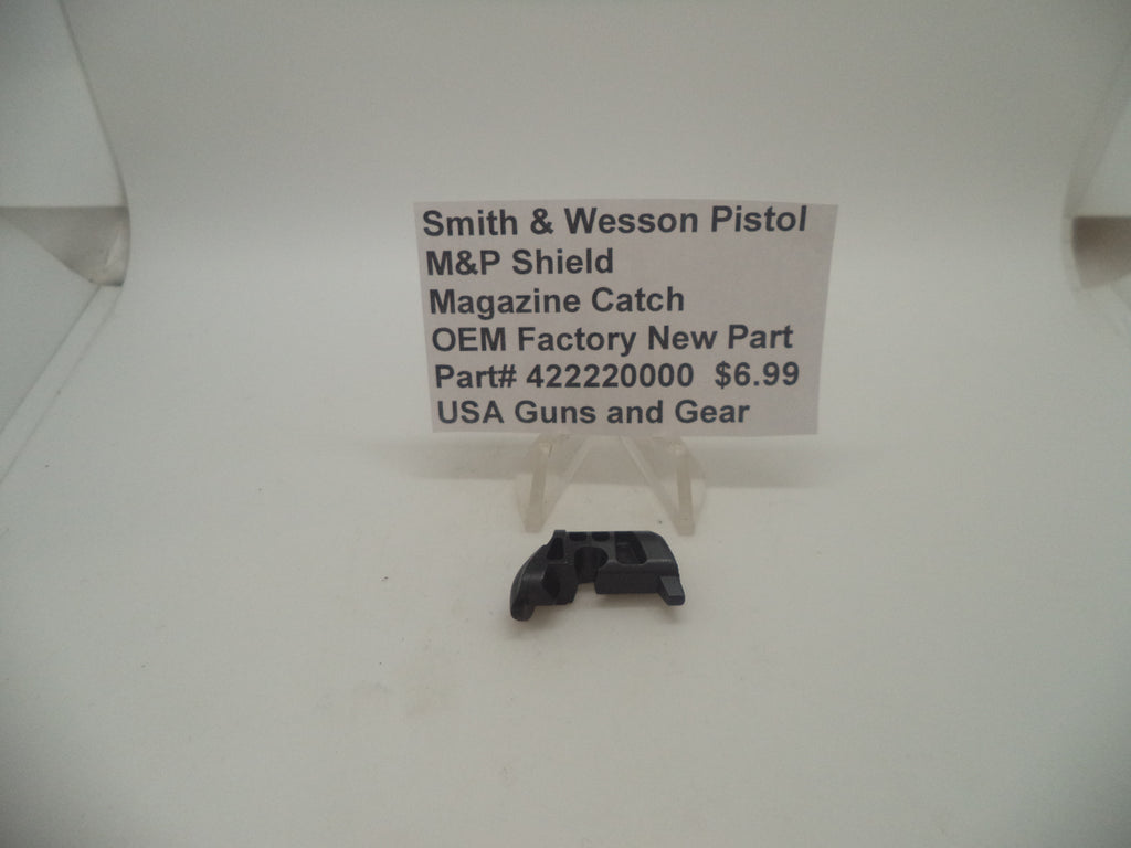 Smith & Wesson M&P Shield Magazine Catch - 9mm/.40/.45 All Generations - Factory OEM 422220000