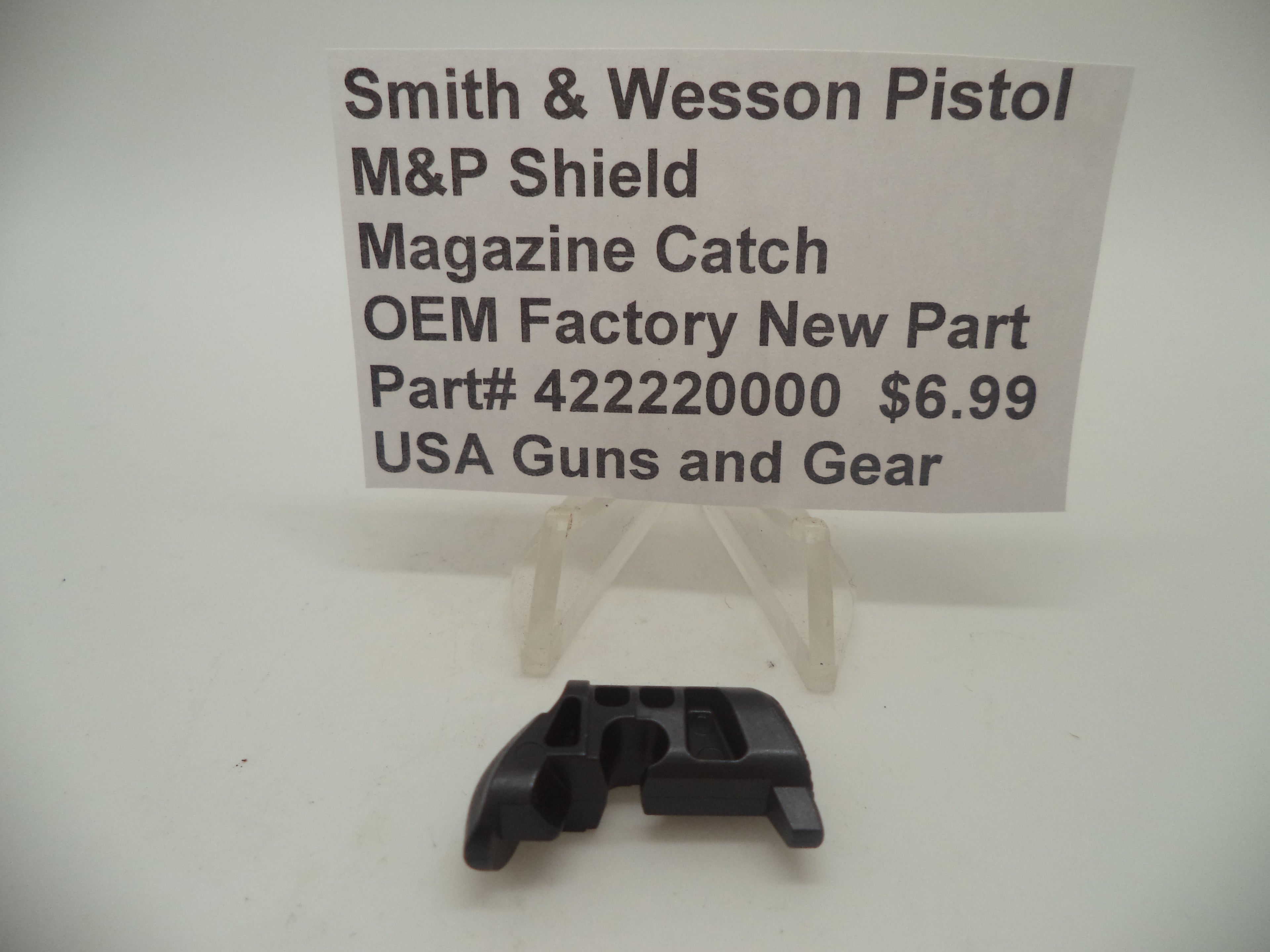 Smith & Wesson M&P Shield Magazine Catch - 9mm/.40/.45 All Generations - Factory OEM 422220000