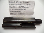 LB58121 Smith & Wesson L Frame Model 581 4" Barrel Blue Used .3857 Magnum