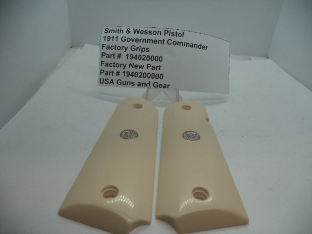 Smith & Wesson 1911 Government Grips - Commander Ivory with Medallions (194020000)