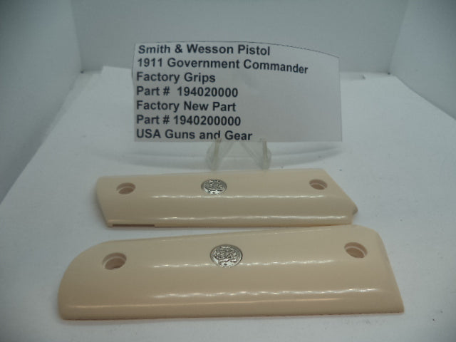 Smith & Wesson 1911 Government Grips - Commander Ivory with Medallions (194020000)