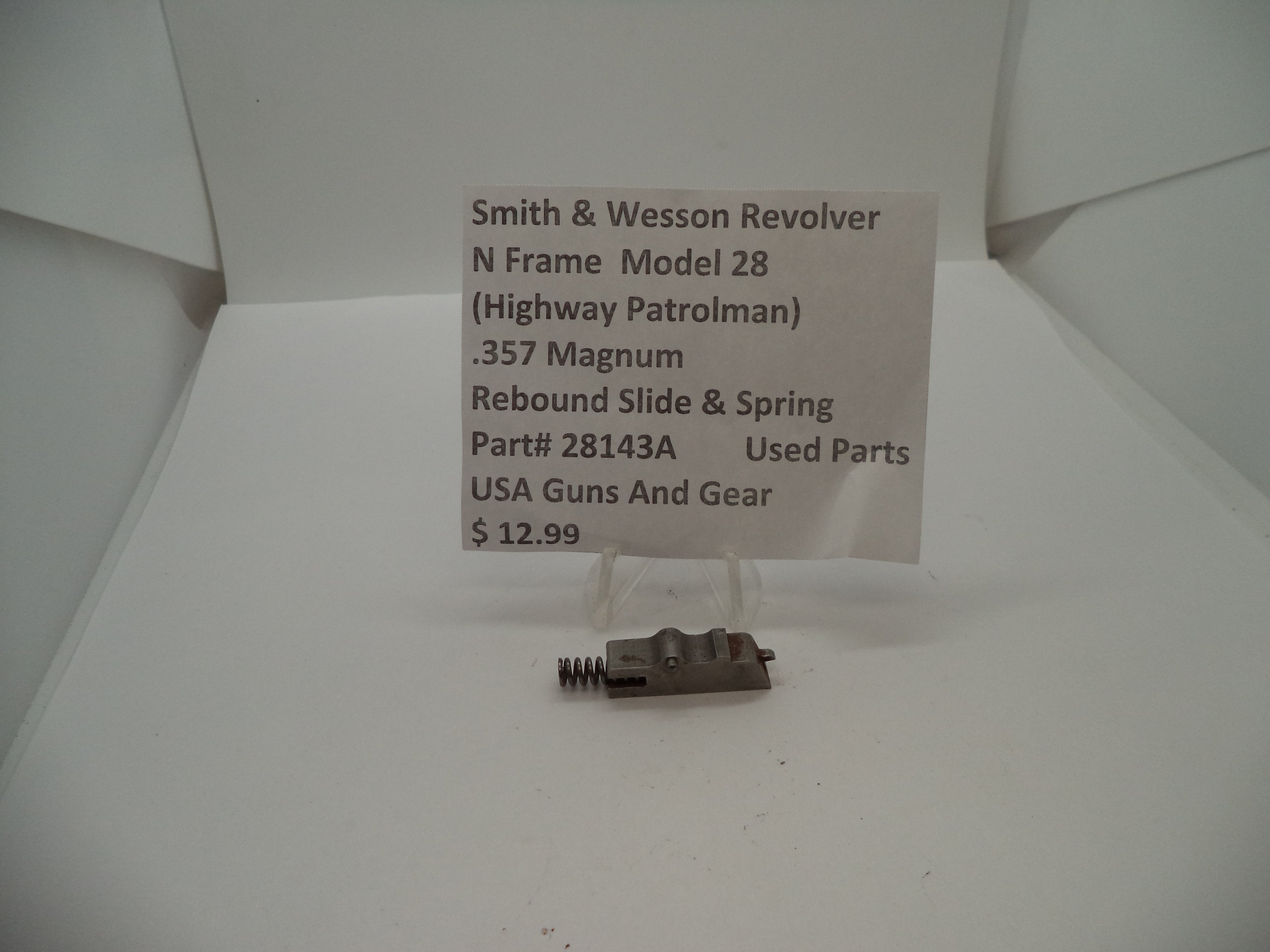 28143A Smith & Wesson N Frame Model 28 Rebound Slide & Spring .357 Magnum