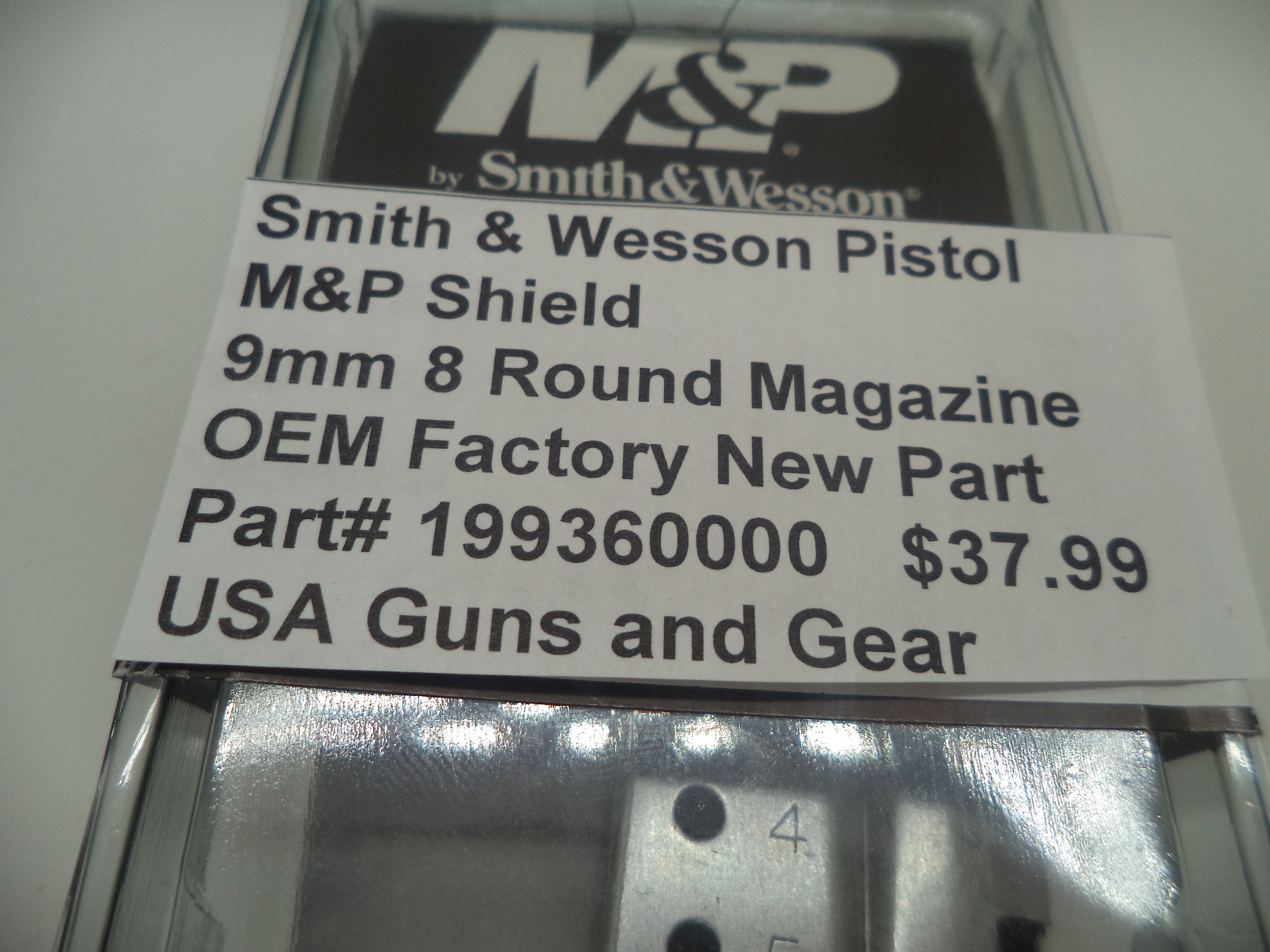 Smith & Wesson M&P Shield 9mm Magazine 8 Round - Factory OEM Part 199360000