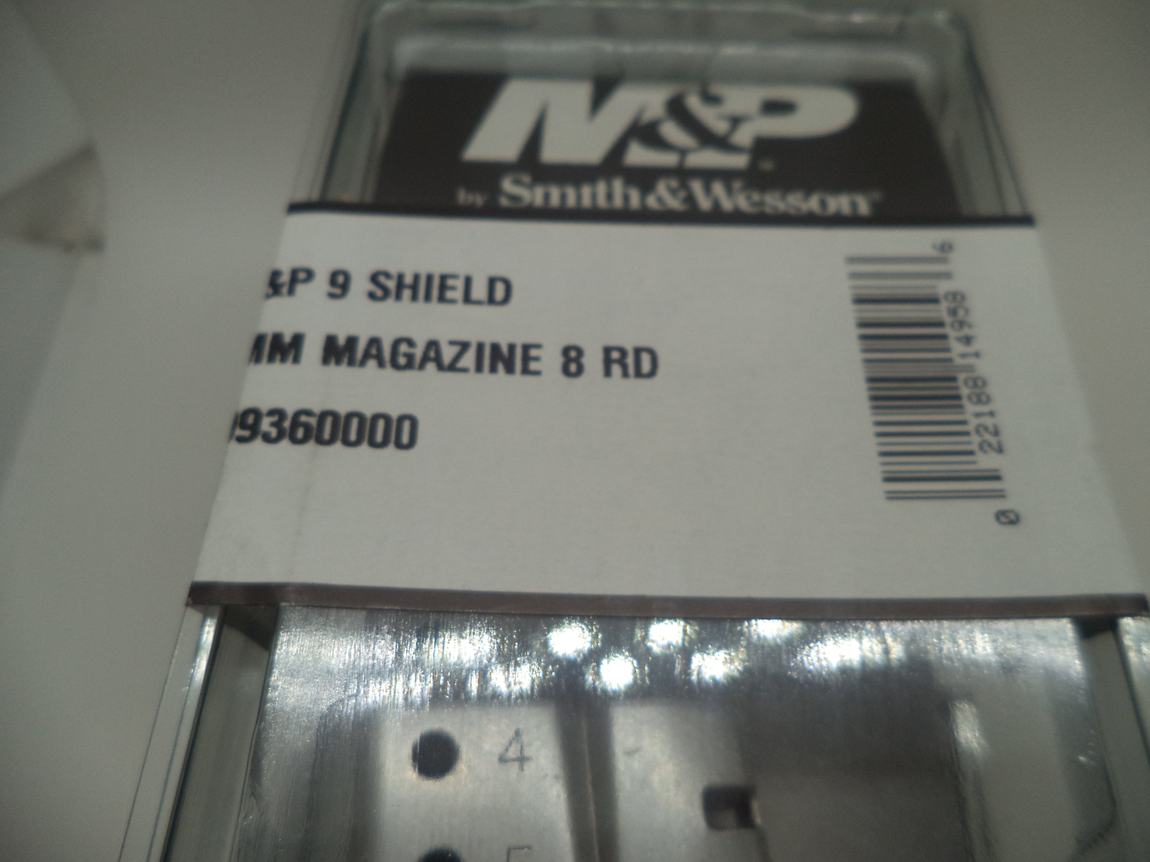 Smith & Wesson M&P Shield 9mm Magazine 8 Round - Factory OEM Part 199360000