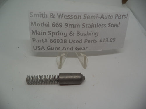 66938 Smith & Wesson Pistol Model 669 Main Spring & Bushing 9mm Stainless Steel