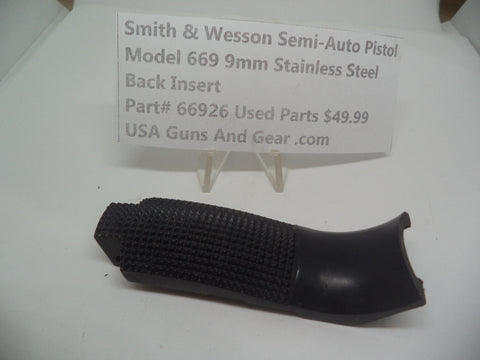66926 Smith & Wesson Pistol Model 669 Back Insert 9mm Stainless Steel