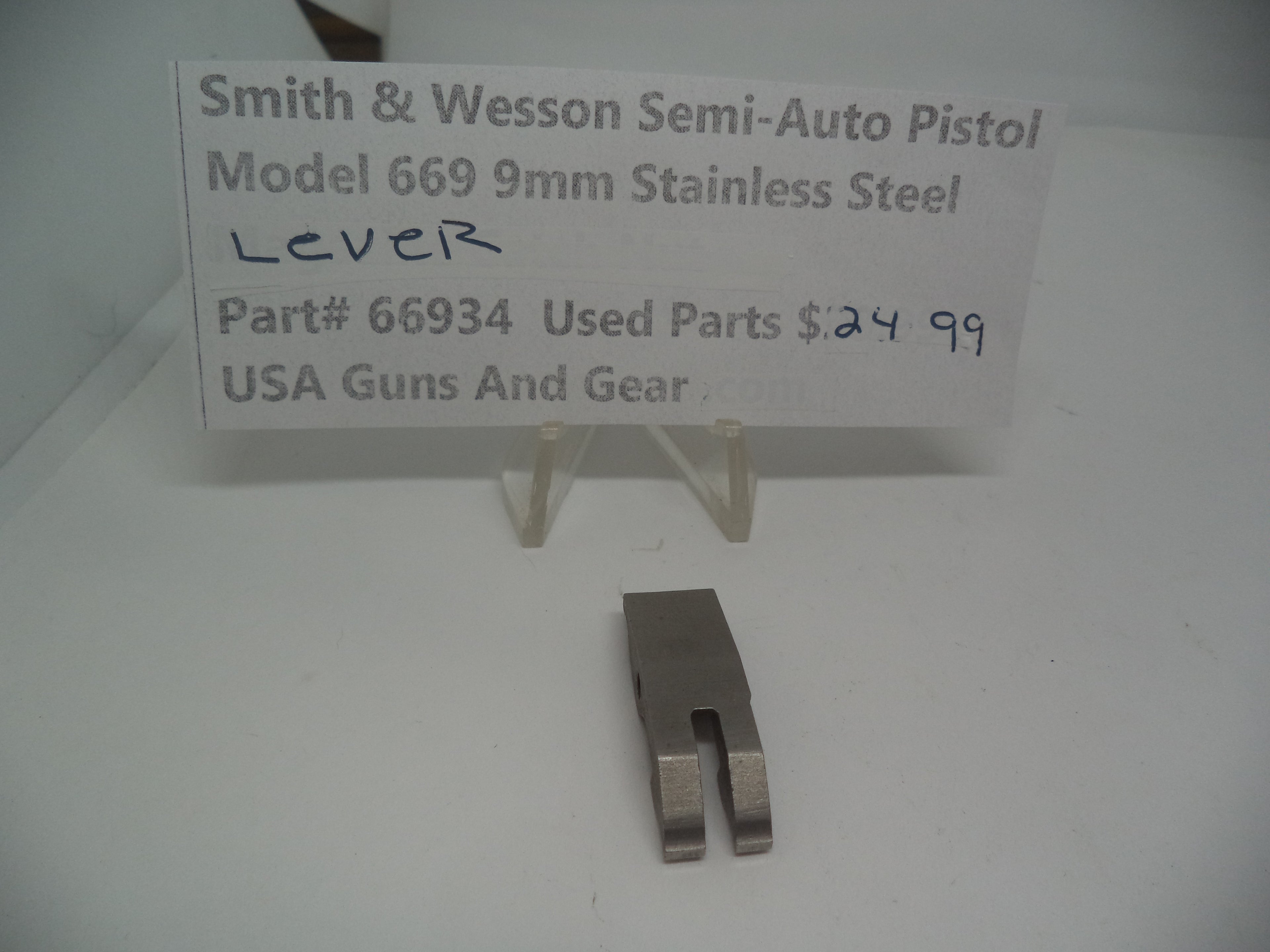 66934 Smith & Wesson Pistol Model 669 9mm Lever