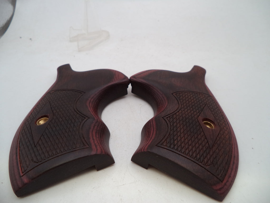 Smith & Wesson K/L Frame Checkered Rosewood Grips Round Butt - 245970000