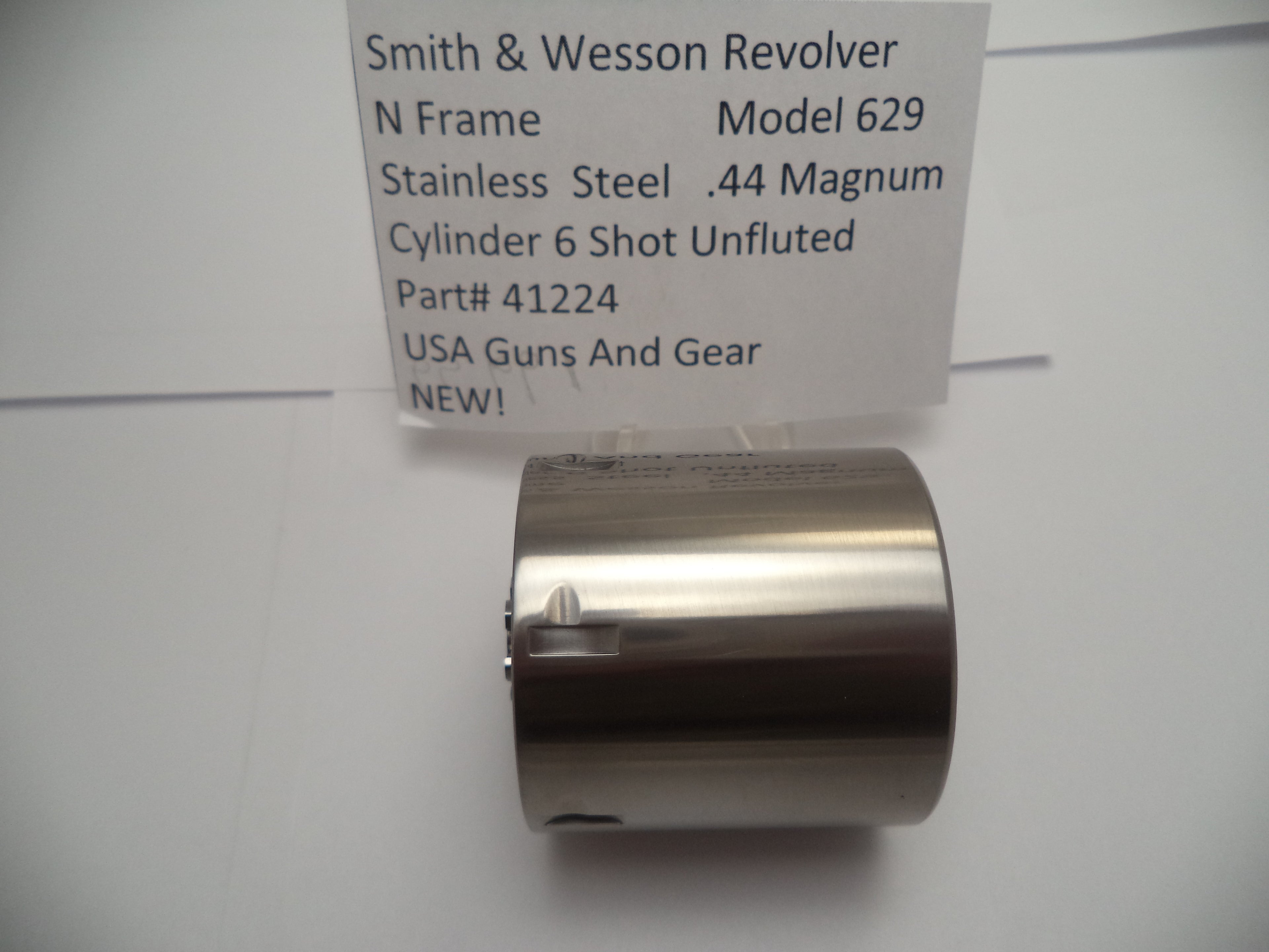 412240000 Smith & Wesson Unfluted Cylinder N Frame Model 629 .44 Magnum