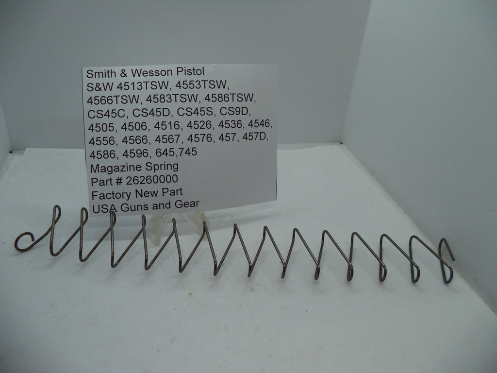 26260000 S&W Magazine Spring - 4505 4506 4513TSW .45 ACP Multi-Model