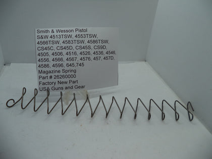 26260000 S&W Magazine Spring 4513TSW 4553TSW 4505 4506 645