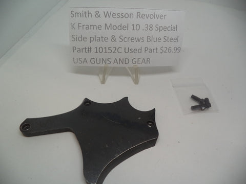 10152C Smith & Wesson Revolver K Frame Model 10 .38 Special Side Plate & Screws
